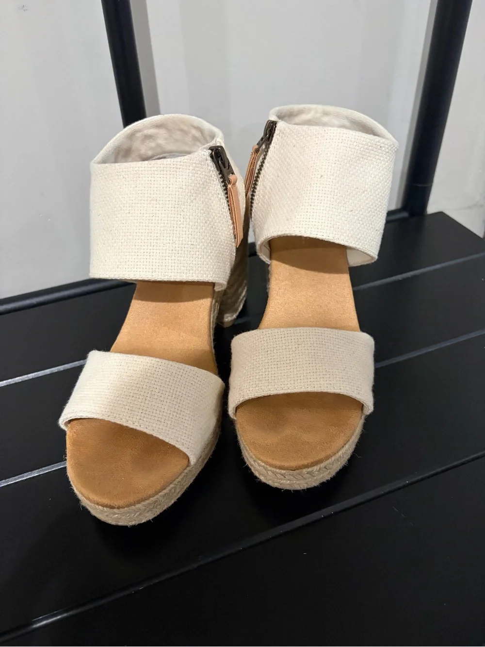 Toms Women’s Majorca Rope Platform Wedge Sandals - Size 9.5